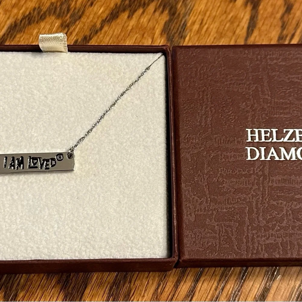Silver 'I AM LOVED' Necklace - Picture 2 of 2